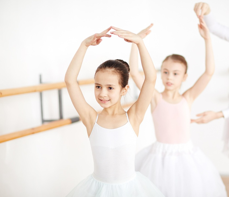 children ballet class smile