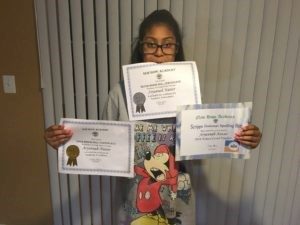 Dancer with academic awards