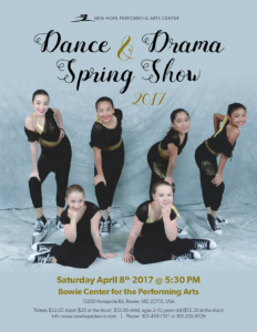 Dance and Drama Spring Show 2017 Flyer