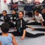 Praise Dance Festival stretching before show