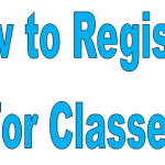 How to register for classes