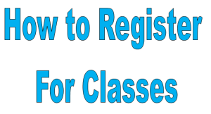 How to register for classes